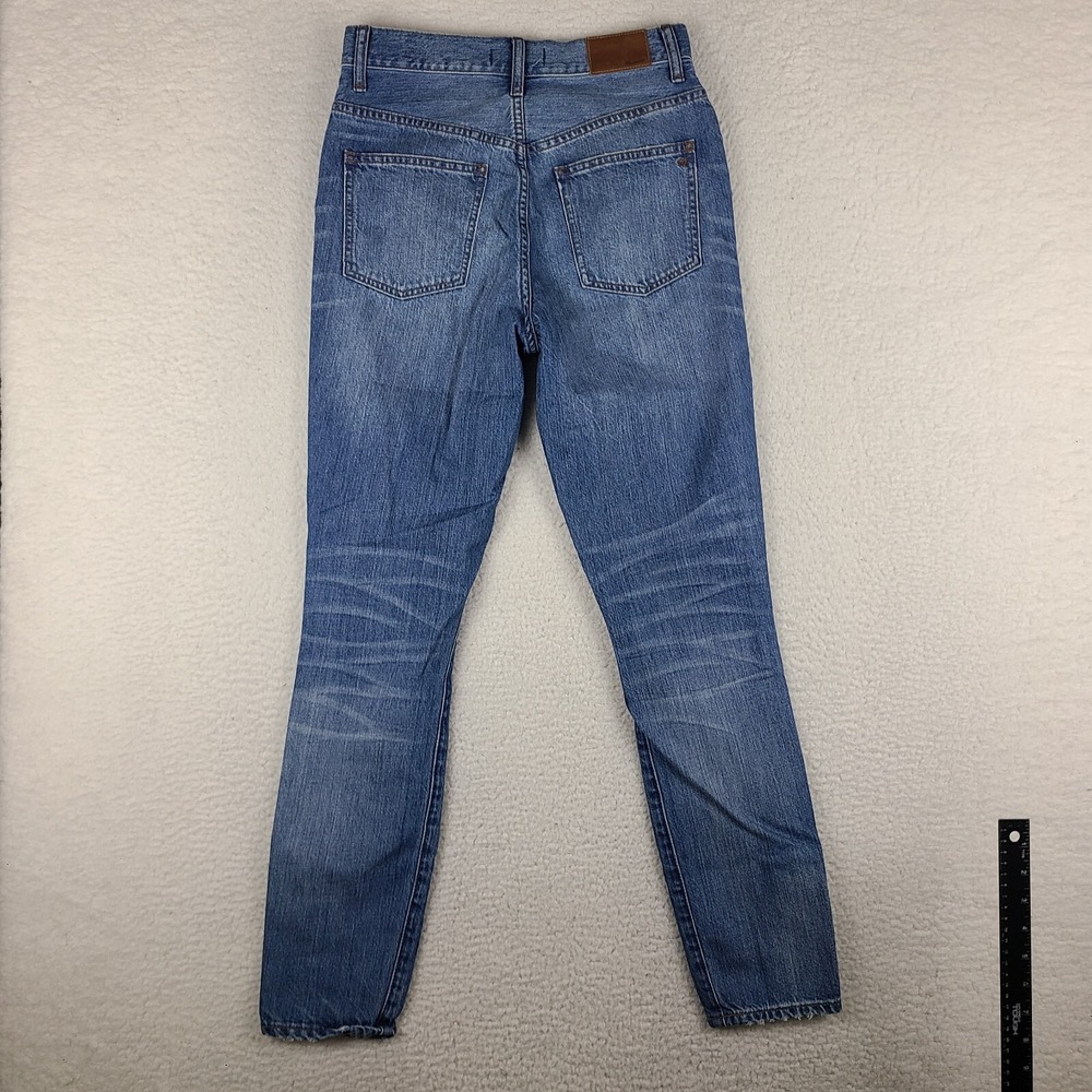 Madewell Jeans Womens 27 Blue Rigid Skinny Distress Medium Wash Denim * - Picture 13 of 15